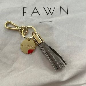 Brand new gray tassel keychain